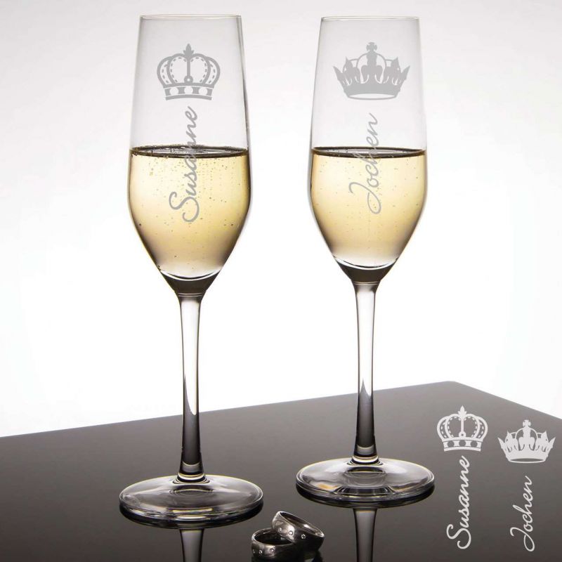 Sektgläser King & Queen