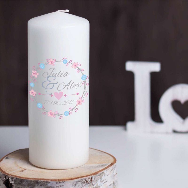 Hochzeitskerze Arrow