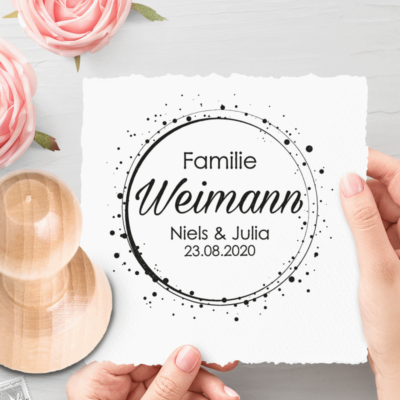 Personalierter Hochzeitsstempel Nr. 211 Greta
