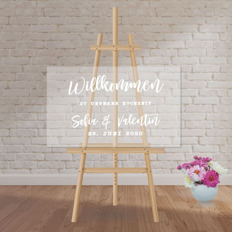 Aufleber Willkommen Christina