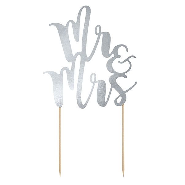 Cake Topper Mr & Mrs