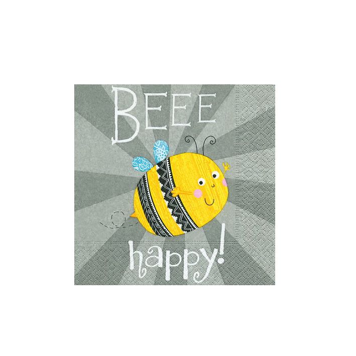Serviette Beee Happy Cocktail 25 x 25 cm