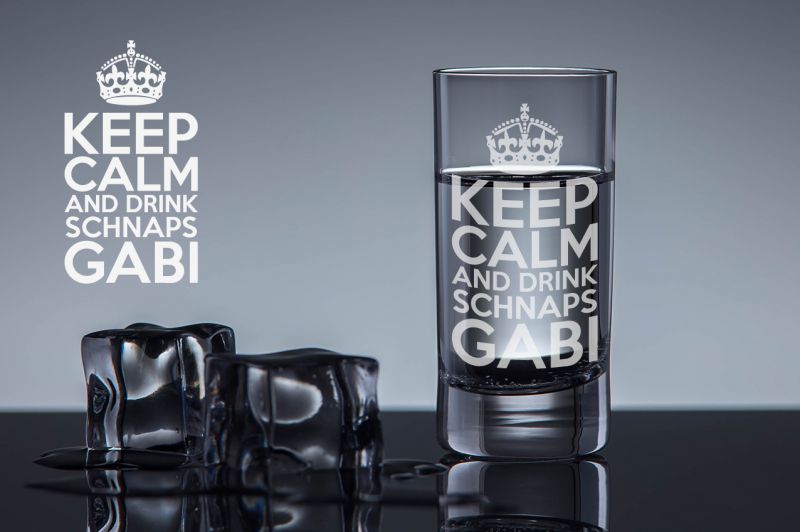 Schnapsglas Keep Calm