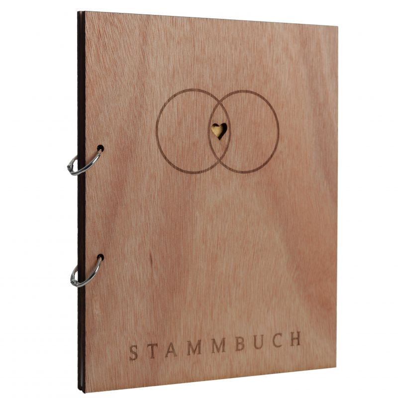 Stammbuch Holzcover Serie Alan