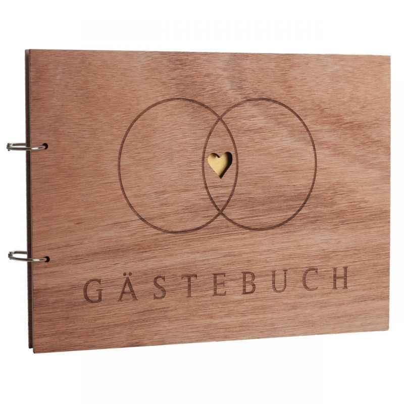Gästebuch Holzcover Alan