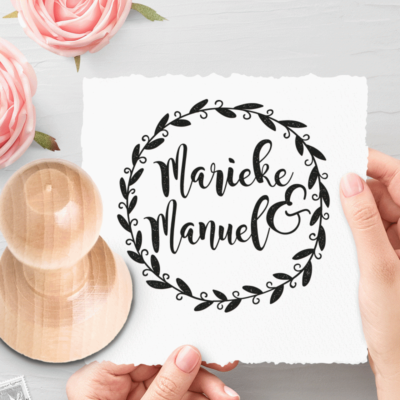 Personalierter Hochzeitsstempel Nr. 132 Tamina