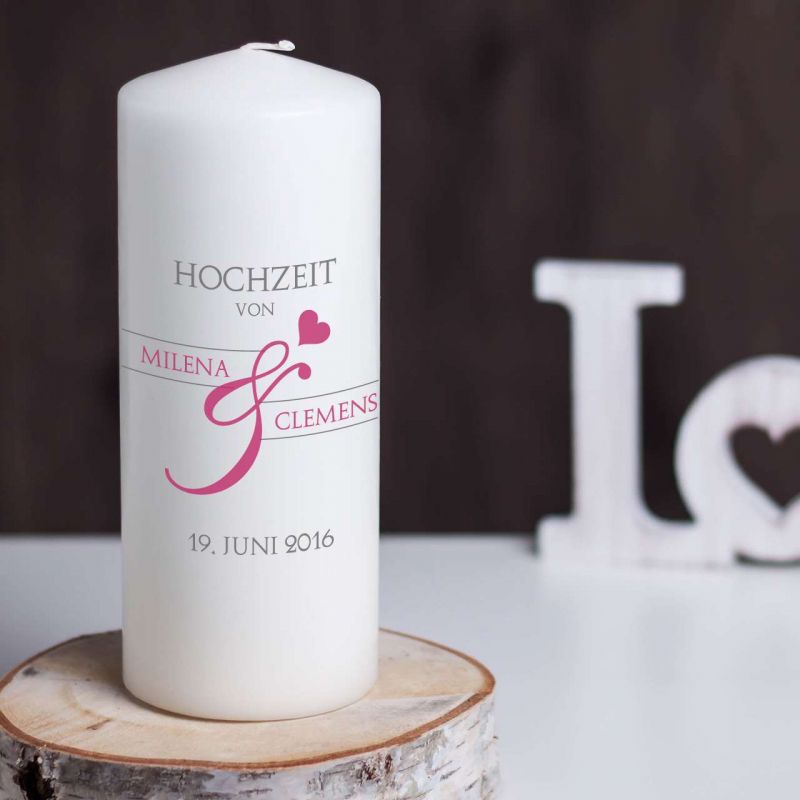 Hochzeitskerze We Together