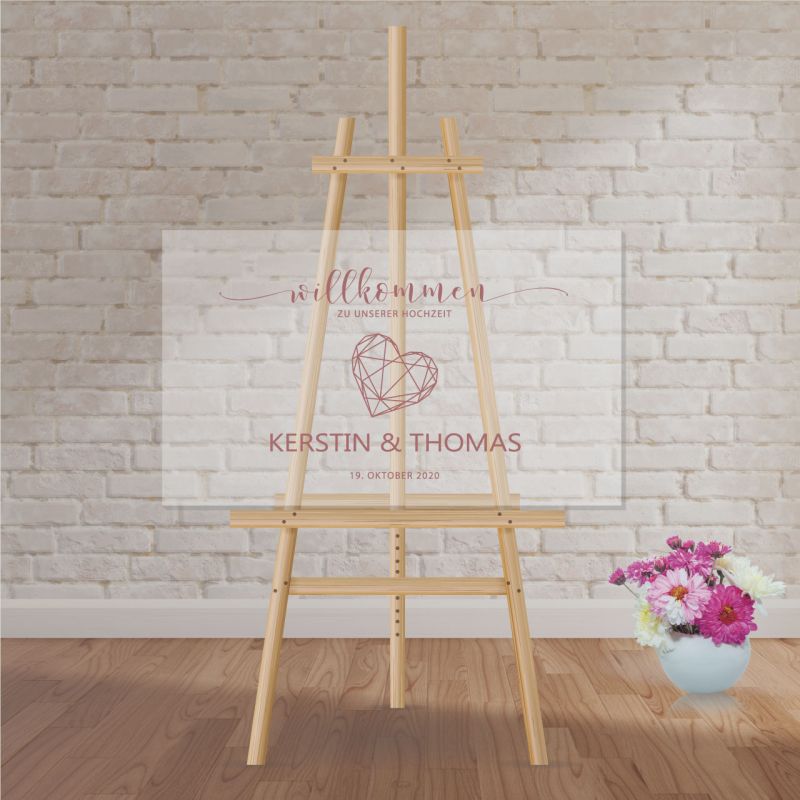 Willkommensschild Geometric