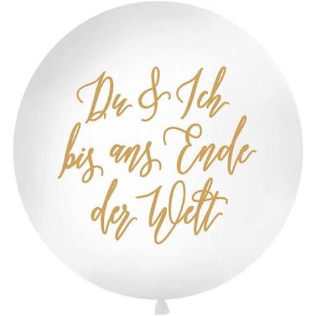 1 Meter Riesen Ballon Du & Ich
