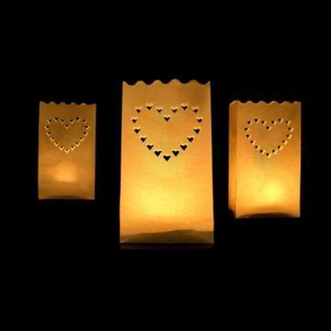 Lichttüte Candle Bag Herz