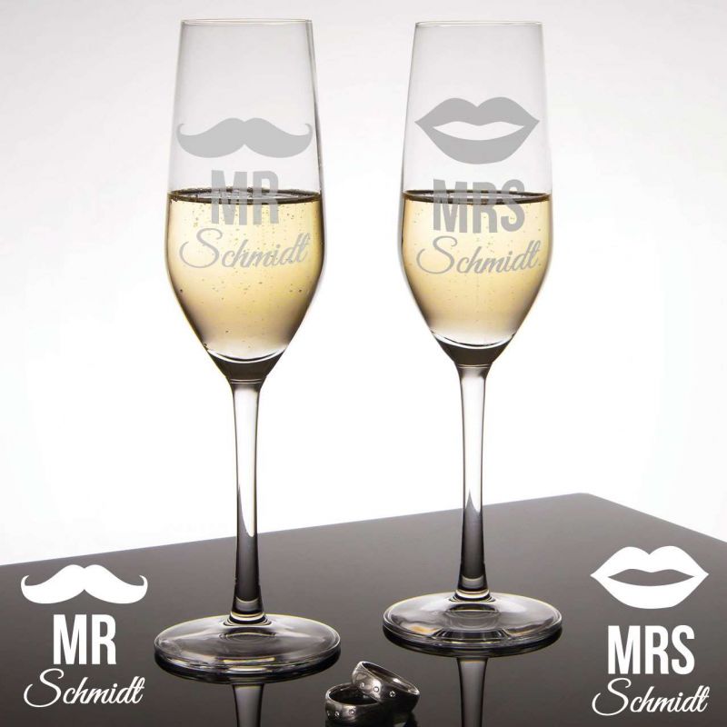 Sektgläser Moustache